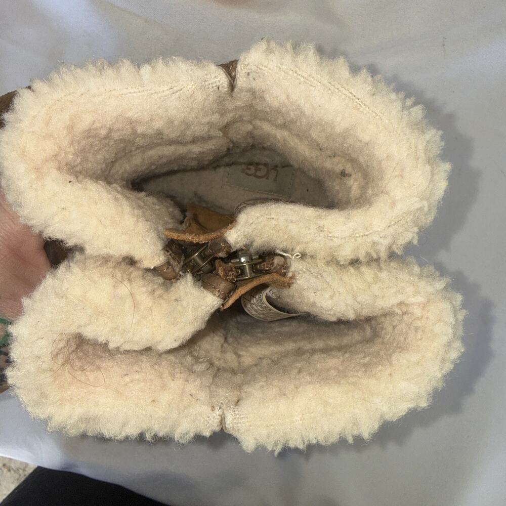 UGG Blayre III Waterproof Leather and UGG Pure Sherpa Dove Women's Boots Sz 8 - Picture 10 of 11